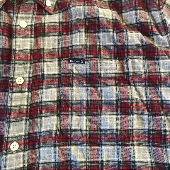 Barbour Checked Buttoned Shirt Tailored Fit - Picture 2 of 8